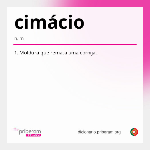 Significado de cimácio