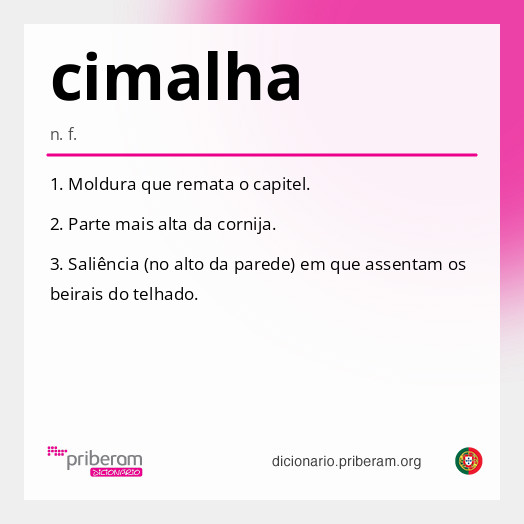 Significado de cimalha