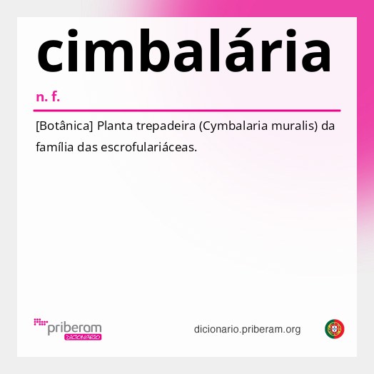 Significado de cimbalária
