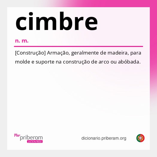Significado de cimbre