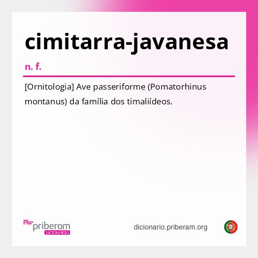 Significado de cimitarra-javanesa