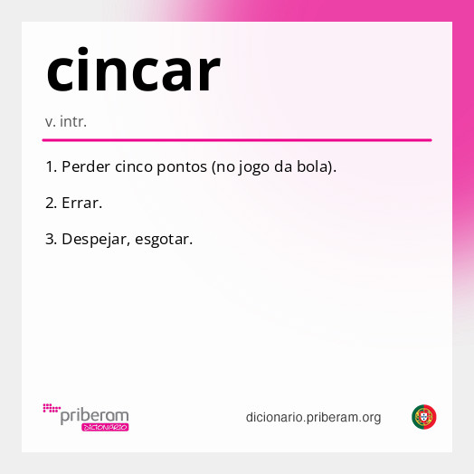 Significado de cincar