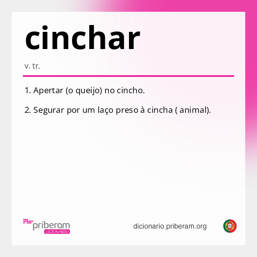 Significado de cinchar