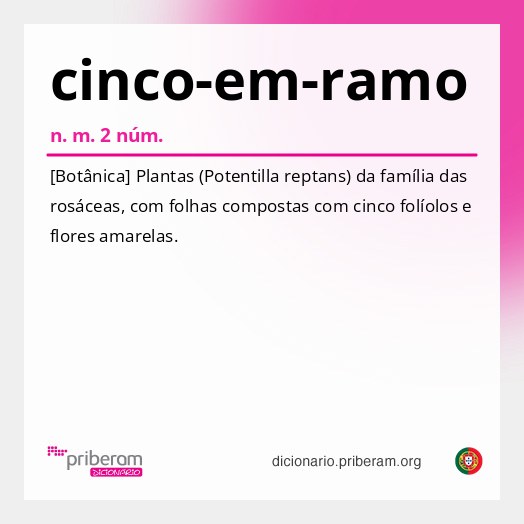 Significado de cinco-em-ramo