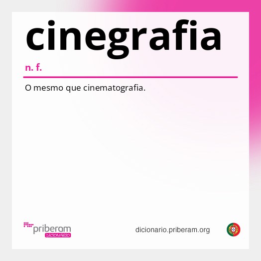 Significado de cinegrafia