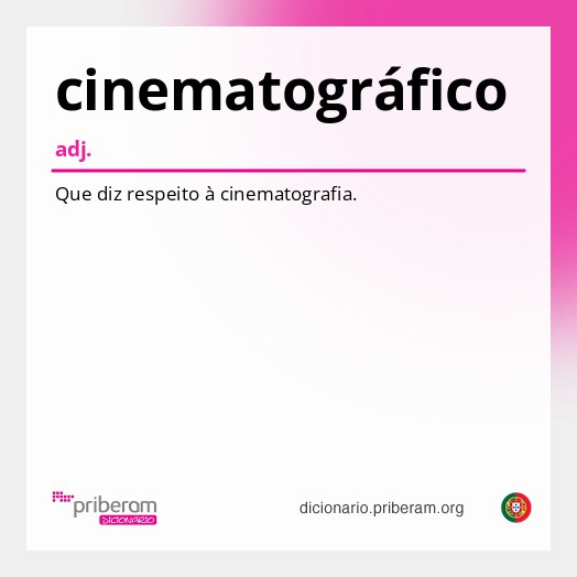 Significado de cinematográfico