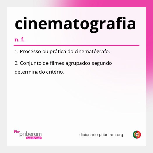 Significado de cinematografia