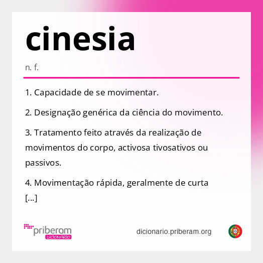 Significado de cinesia
