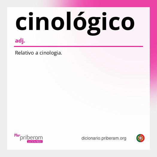 Significado de cinológico
