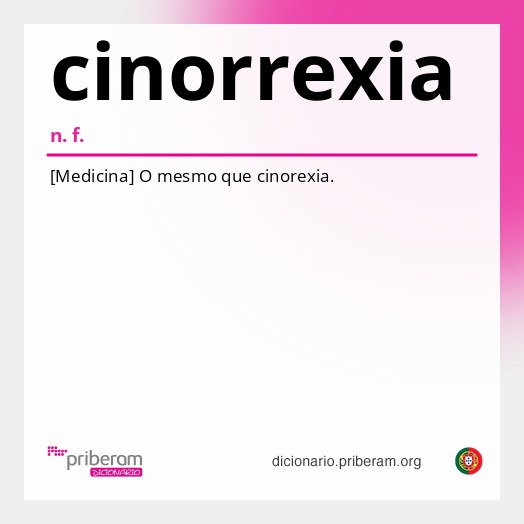 Significado de cinorrexia