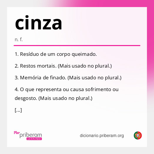 Significado de cinza