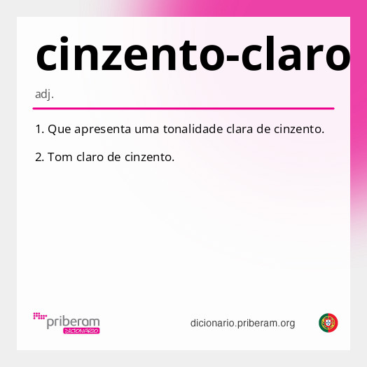 Significado de cinzento-claro