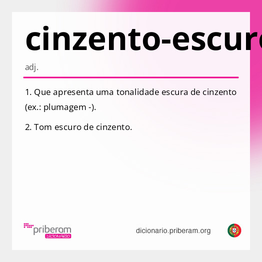 Significado de cinzento-escuro