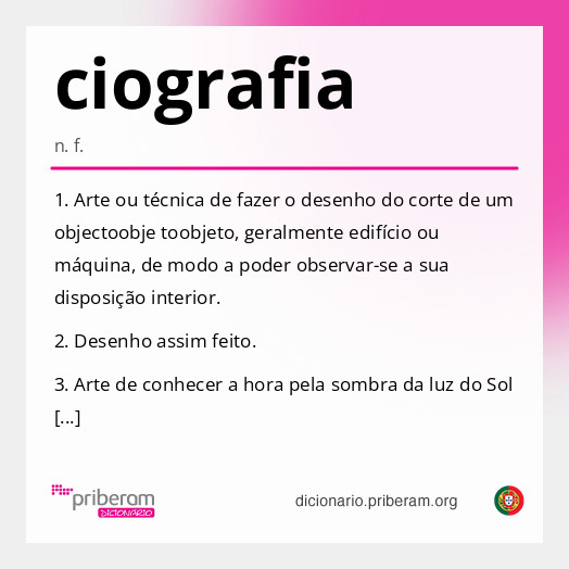 Significado de ciografia