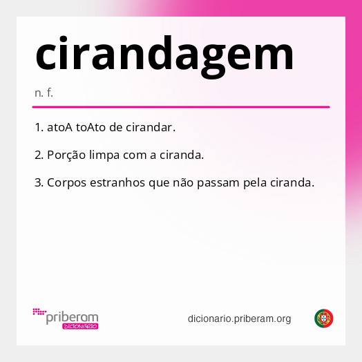 Significado de cirandagem