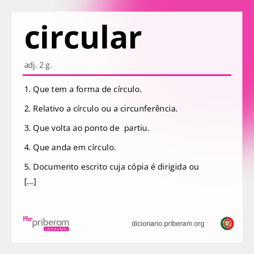 Significado de circular