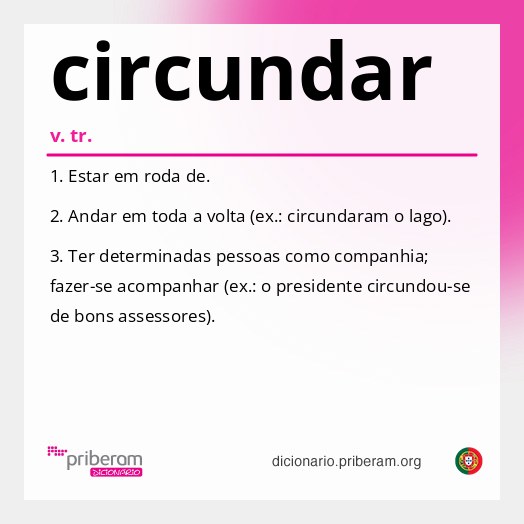Significado de circundar