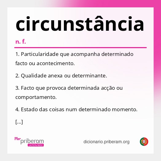 Significado de circunstância