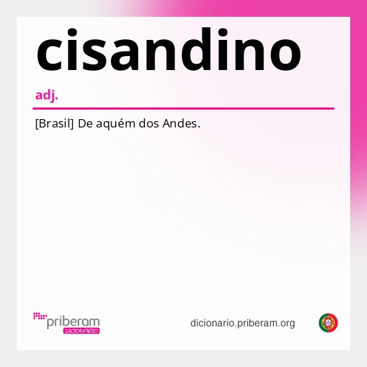 Significado de cisandino