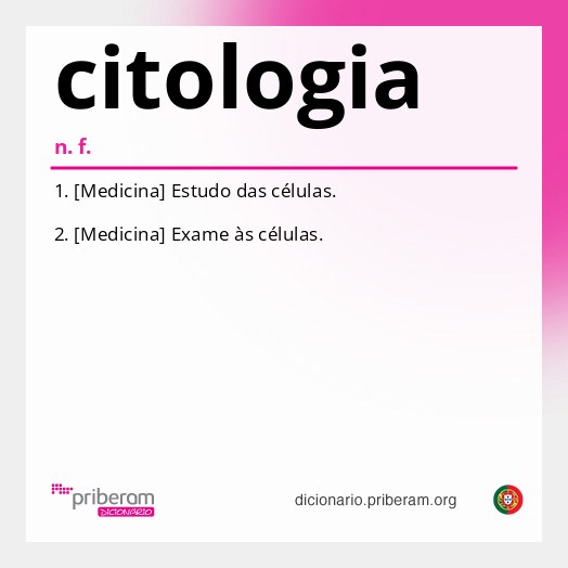 Significado de citologia