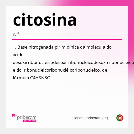 Significado de citosina