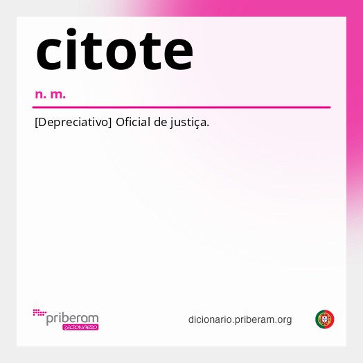 Significado de citote