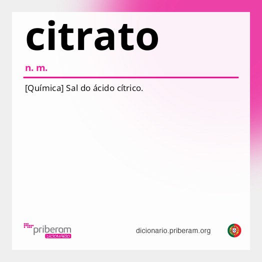 Significado de citrato