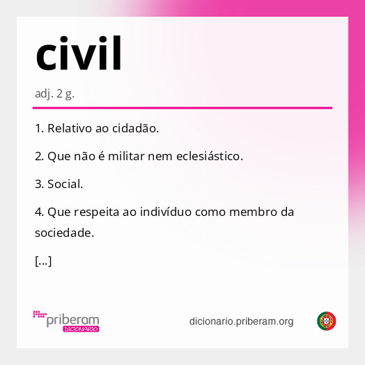 Significado de civil