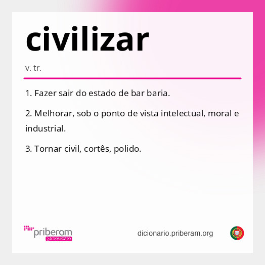 Significado de civilizar