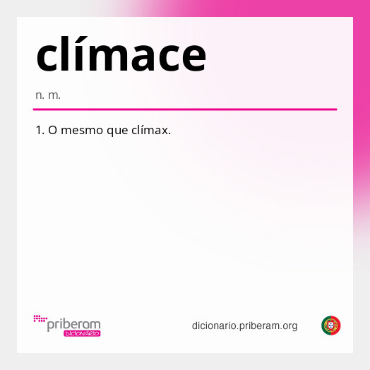 Significado de clímace