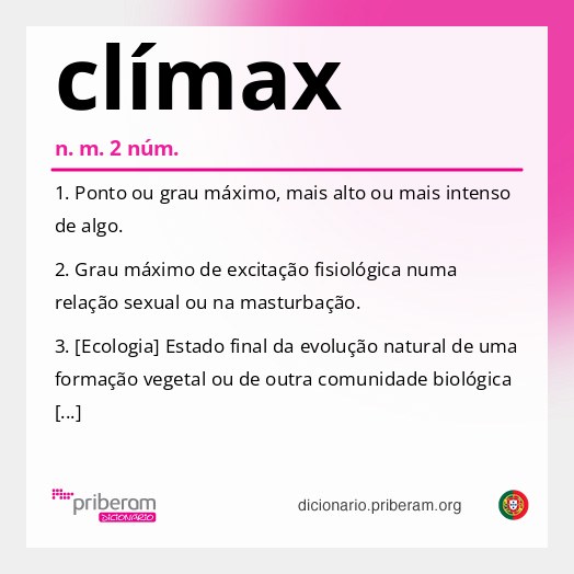 Significado de clímax