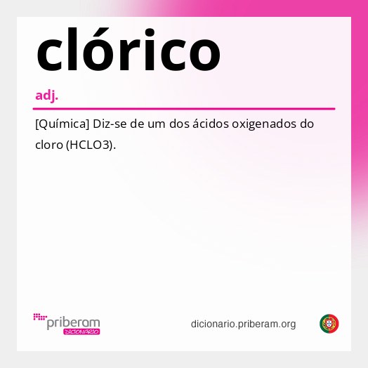 Significado de clórico