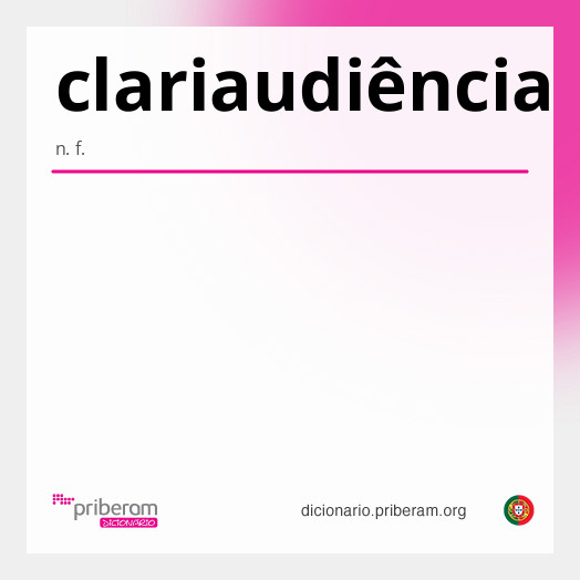 Significado de clariaudiência