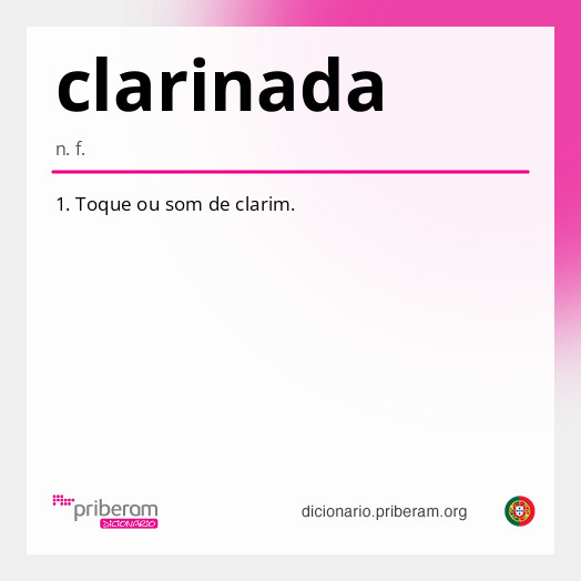 Significado de clarinada