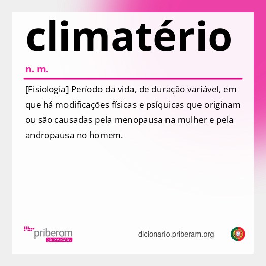 Significado de climatério