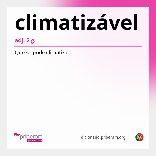Significado de climatizável
