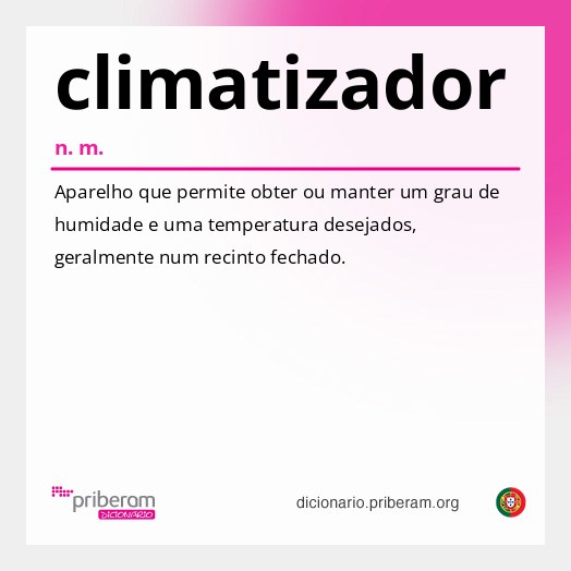 Significado de climatizador