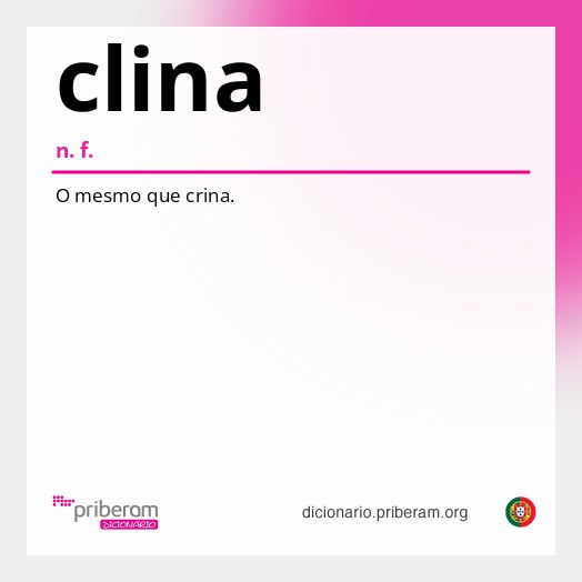 Significado de clina