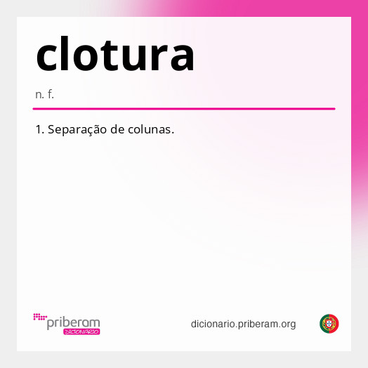 Significado de clotura