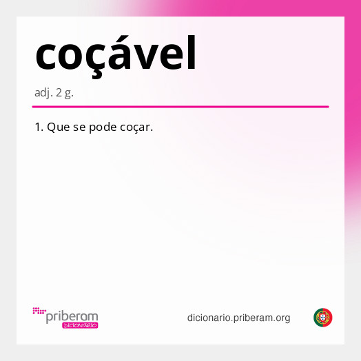 Significado de coçável