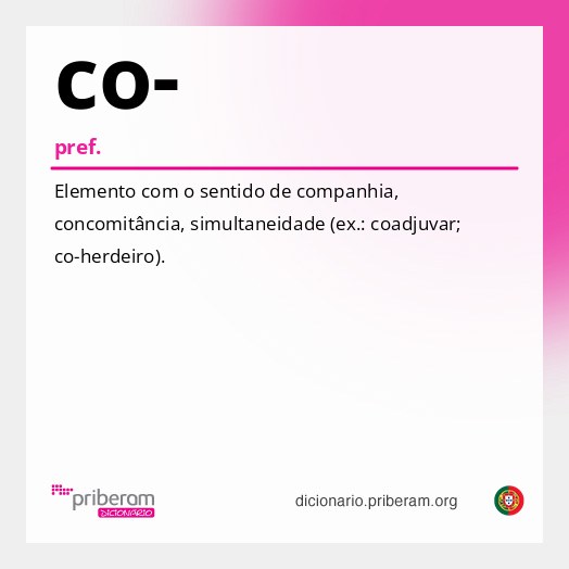 Significado de co-