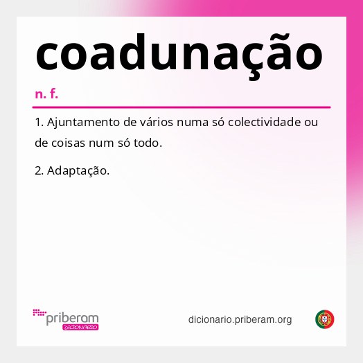 Significado de coadunação