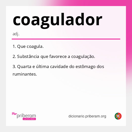 Significado de coagulador
