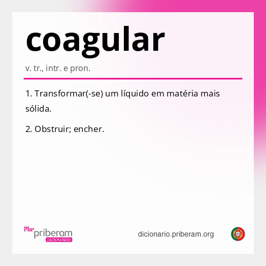 Significado de coagular