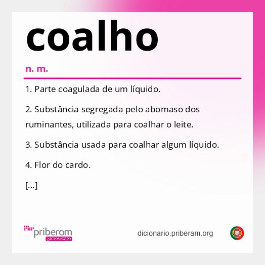 Significado de coalho