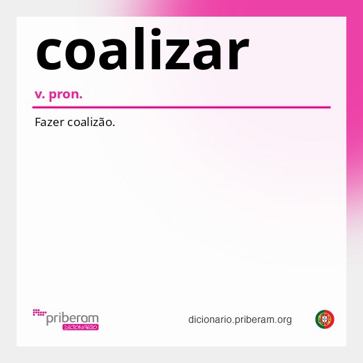 Significado de coalizar