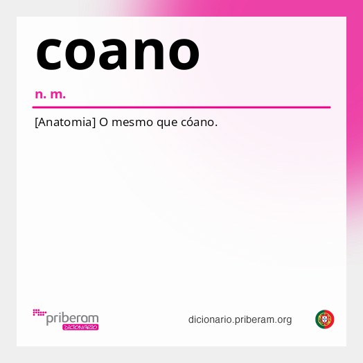Significado de coano