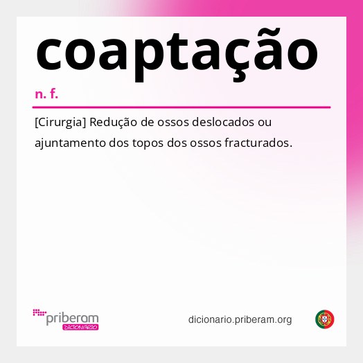 Significado de coaptação