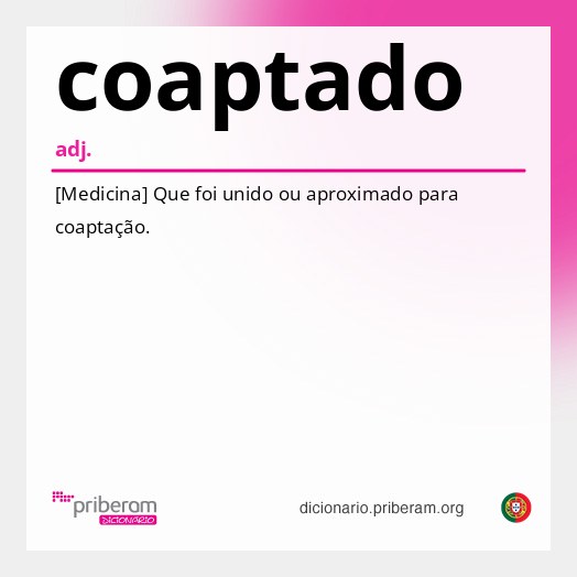 Significado de coaptado