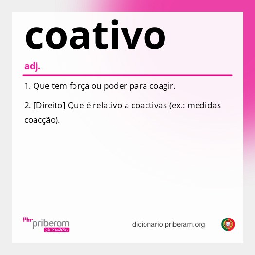 Significado de coativo
